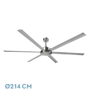 Ventilador Techo Sanson Níquel/Plata 214cm | Abrila | 208399663
