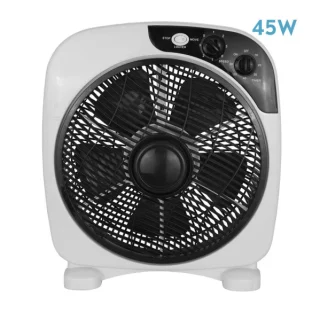 Ventilador Sobremesa Borja 45W Blanco/Negro | Abrila | 211171026