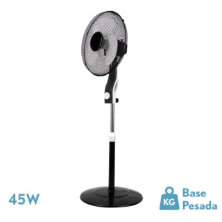 Ventilador de Pie Magico Negro/Blanco 3 Vel. 45W | Abrila | 214141026