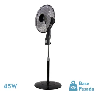 Ventilador de Pie Magico Negro/Gris 45W | Abrila | 214141028