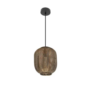 Colgante Trikala Negro Envejecido 1xE27 | Abrila | 223492529