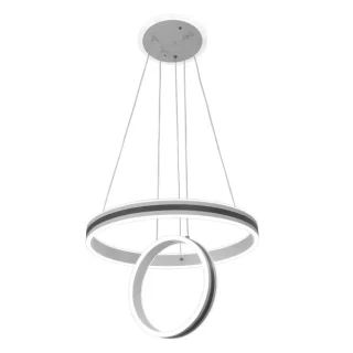 Colgante LED Alpes Gris 104W Regulable | Abrila | 223890245