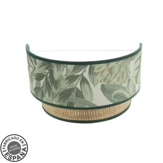 Aplique Moderno Congo Verde/Natural 17x30x15 cm | Abrila | 224961001