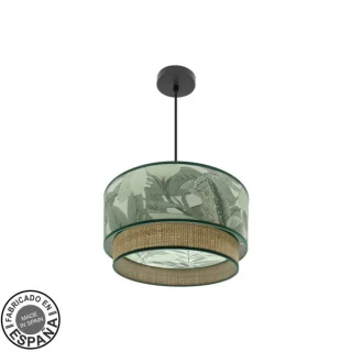 Colgante Congo 40d Negro/Verde-Natural | Abrila | 224994009