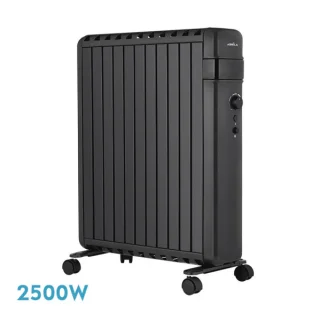 Radiador de Aceite Polonia 2500W Negro 11 Elementos | Abrila | 230932509
