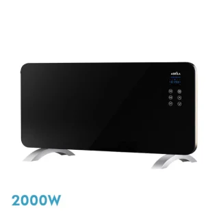 Emisor Térmico Cristal Himalaya 2000W Negro | Abrila | 232222209