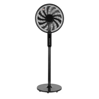 Ventilador de Pie Torbellino Negro 60W | Abrila | 235941009