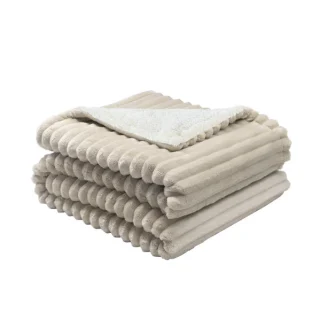 Manta Eléctrica Jaraiz Beis/Blanco 160x120cm | Abrila | 254291615