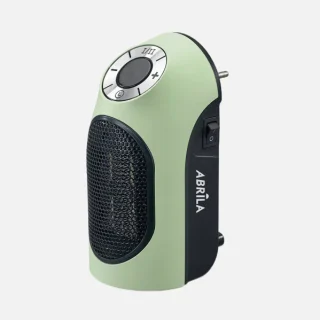 Termoventilador Cerámico Mini Golfo 500W Verde/Negro | Abrila | 254810506