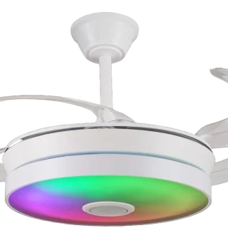 Ventilador Techo Althea-S Musical App Ø92cm Blanco RGB PB Lighting | PB60715