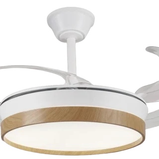 Ventilador Techo Althea-S Ø92cm Blanco Madera PB Lighting | PB60716