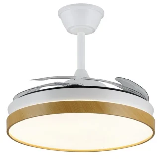 Ventilador Techo Mina-L Ø108cm Blanco Madera App PB Lighting | PB80816