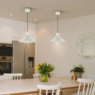 Lámpara Colgante Perla Mate Cono Schuller