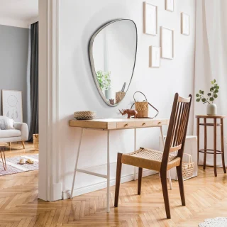 Espejo Triangular Plata Orio Schuller