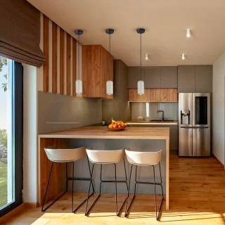 Lámpara Colgante Negro-Gris Nimes Schuller