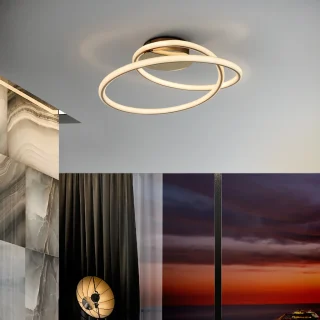 Plafón Tubo Oro Colección Tube Schuller