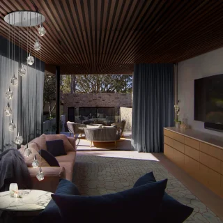 Lámpara Colgante LED Aquaria Cromo Schuller