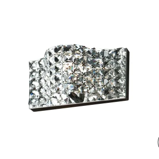 Aplique de Pared Cristal Cromado Onda Schuller