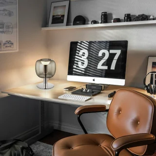 Lámpara Sobremesa Cromo Smoke Icon Schuller