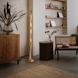 Lámpara de Pie Oro Twist Schuller