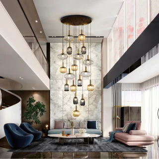 Lámpara de Techo Negra y Latón Norma Schuller