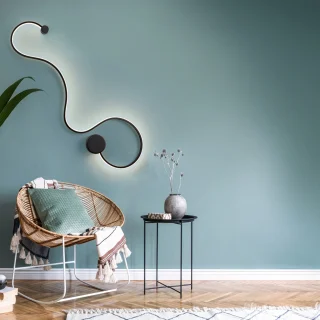 Aplique de Pared Grande Grafos Negro Schuller