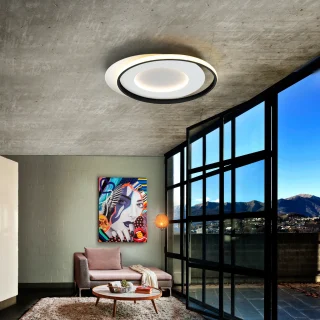 Plafón Blanco/Negro Limbos Schuller