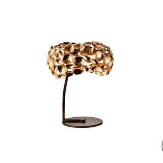 Lámpara Sobremesa 3 Luces Oro Rosa Narisa Schuller