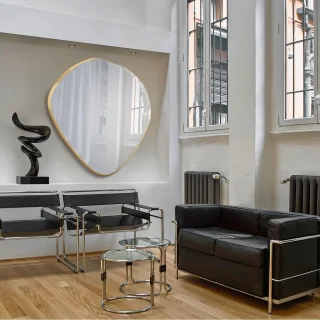 Espejo Ovalado Oro Mimo Schuller