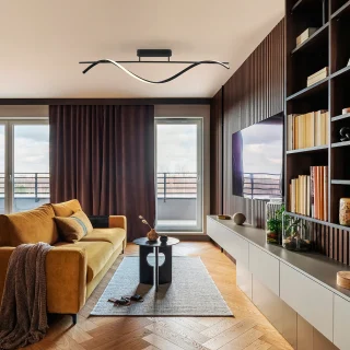 Plafón Negro Boa Schuller