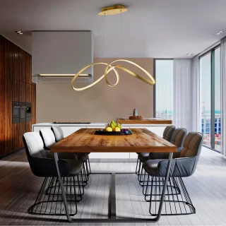 Lámpara Colgante Pan Oro Lia Schuller