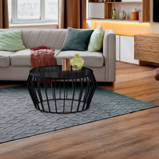 Mesa Centro Negro Mate Ciros Schuller