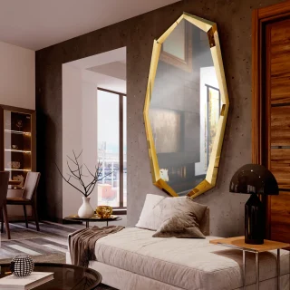 Espejo Decorativo Oro London Schuller