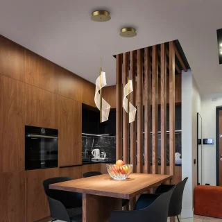 Lámpara Colgante Oro Velas Schuller