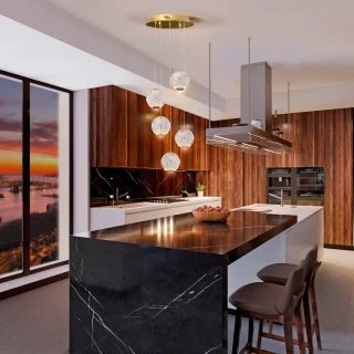 Lámpara Techo Oro Austral Schuller