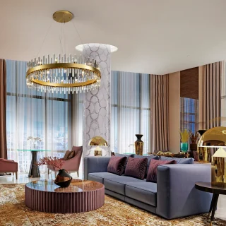 Lámpara Colgante Oro Grace Schuller