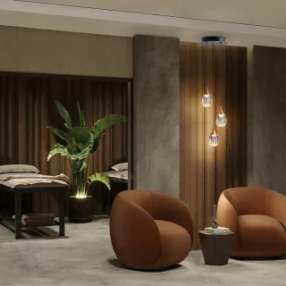 Lámpara 3 Luces Negro Cobre Corina Schuller