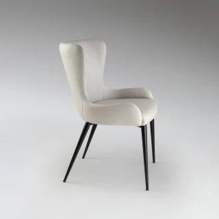 Silla Blanca Tapizada Telma Schuller