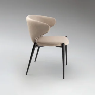 Silla Tapizada Beis Colección Alize Schuller