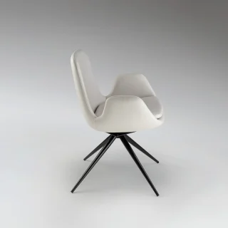 Silla Giratoria Blanca Zuna Schuller