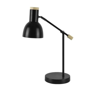 Flexo Tejo Negro/Haya Orientable | Fabrilamp | 246571088