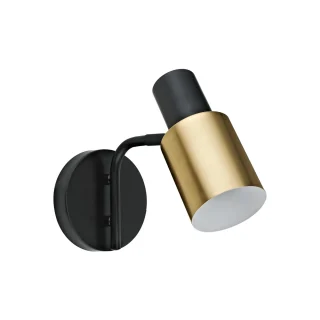 Aplique de Pared Maena Negro-Latón | AJP / Alemar | Ref: 11110 | LUZGURU