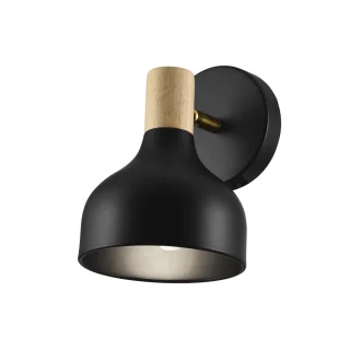 Aplique ARAN Negro-Madera | AJP / Alemar | Ref: 10969 | LUZGURU