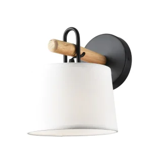 Aplique Arolas Negro-Madera | AJP / Alemar | Ref: 10976 | LUZGURU