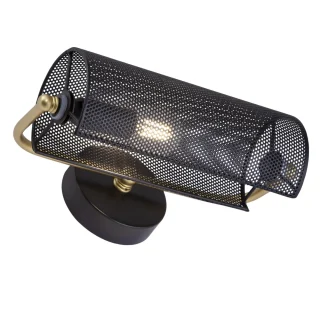 Aplique Bufete Negro y Dorado 1x40W E-14 | AJP/Alemar | 10837