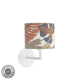 Aplique Etiopía Blanco/Estampado: Iluminación cálida para tu hogar