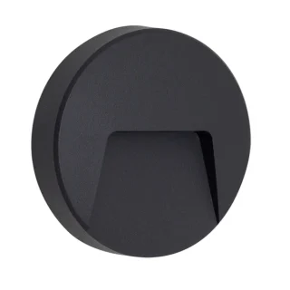 Aplique Exterior Redondo LED 3W Levira Gris Oscuro | Fabrilamp/Abrila | A18560355B