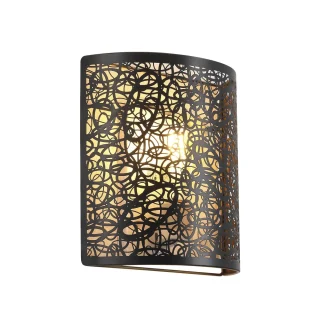 Aplique Grasse Negro-Oro E27 60W | AJP/Alemar | 10908