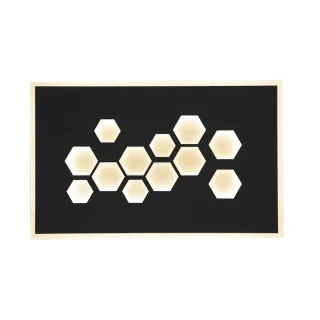 Aplique LED Dembe Negro | AJP / Alemar | Ref: 11385 | LUZGURU