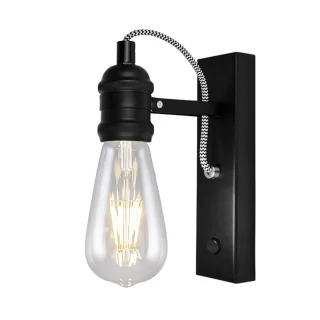 Aplique Lugano Negro E-27 60W | AJP/Alemar | 10613